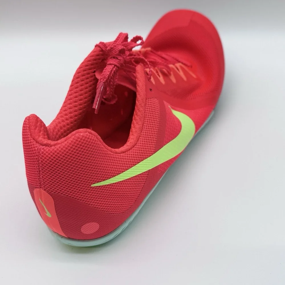 Size‎ 12M- Nike Zoom Rival Multi Sprint Track&Field, Bright Crimson/lime Green